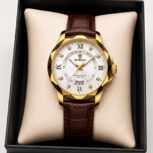 BINBOND B4121 Luxury Men’s Watch > Golden  colour